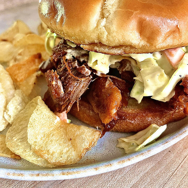 Wild Pulled Pork Sandwich