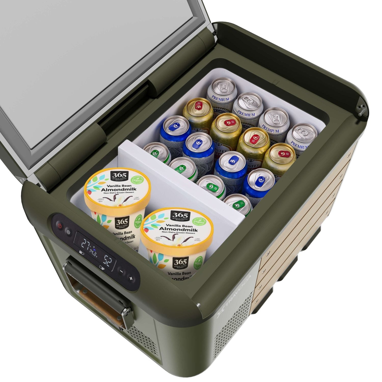 Rigel 35 Dual Zone eCooler with ice cream